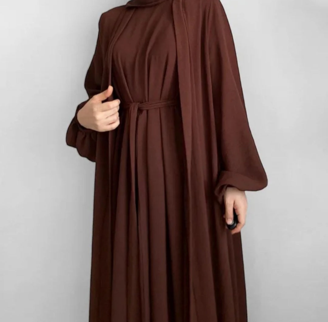 Polyester spandex 2 piece abaya anti-wrinkle quick dry breathable design