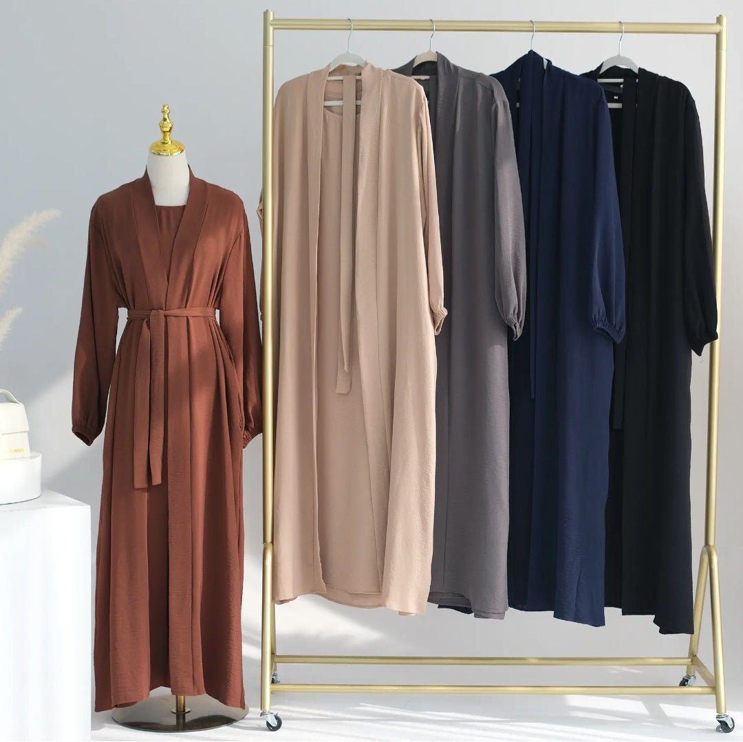 Polyester spandex 2 piece abaya anti-wrinkle quick dry breathable design