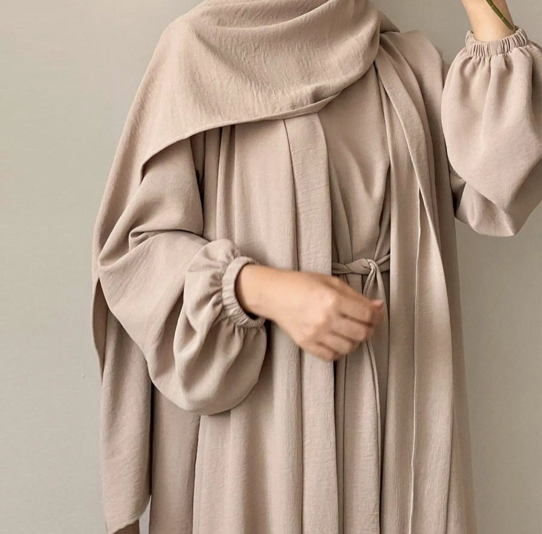 Polyester spandex 2 piece abaya anti-wrinkle quick dry breathable design