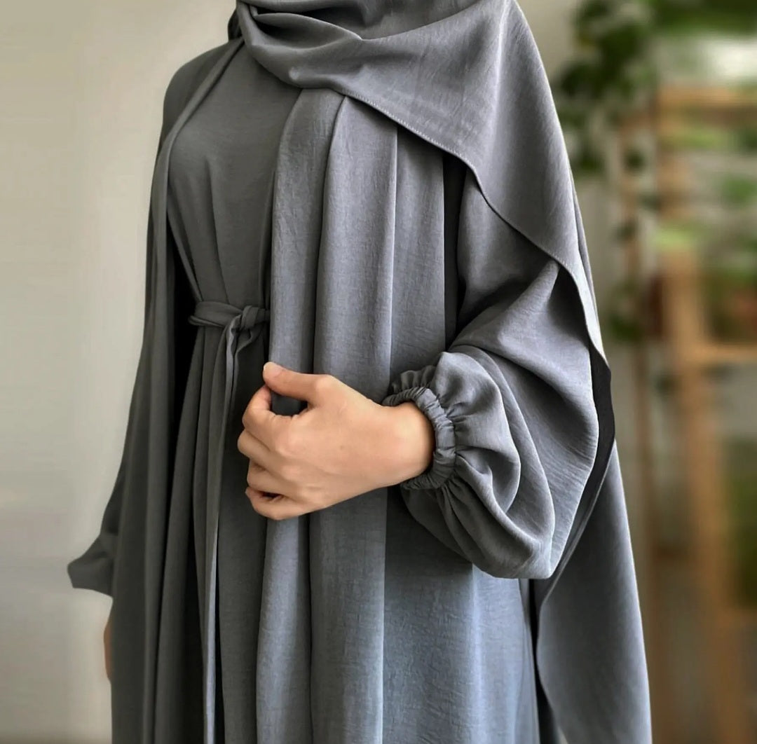 Polyester spandex 2 piece abaya anti-wrinkle quick dry breathable design