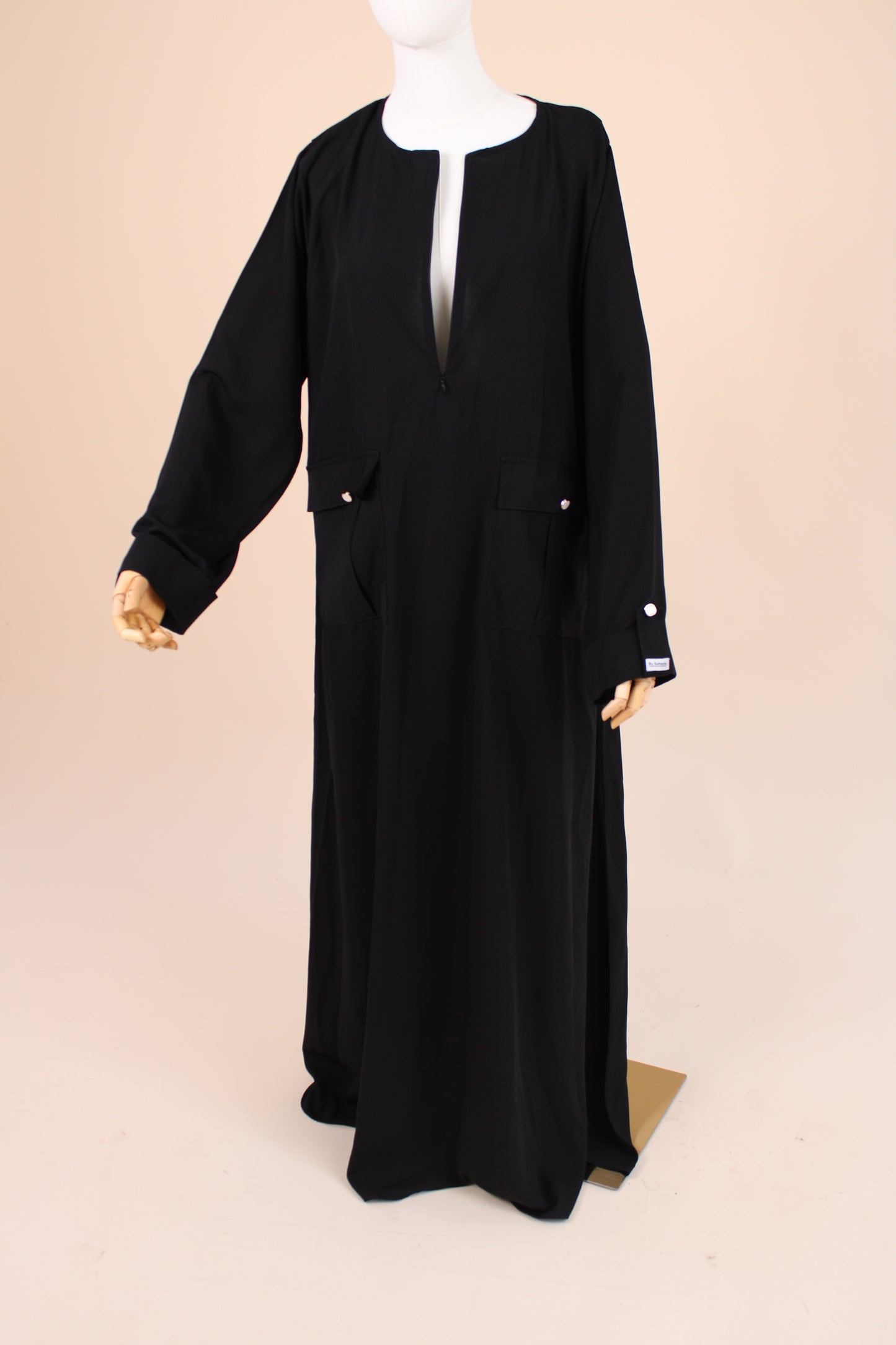 Wool Peach Abaya "Aisha"