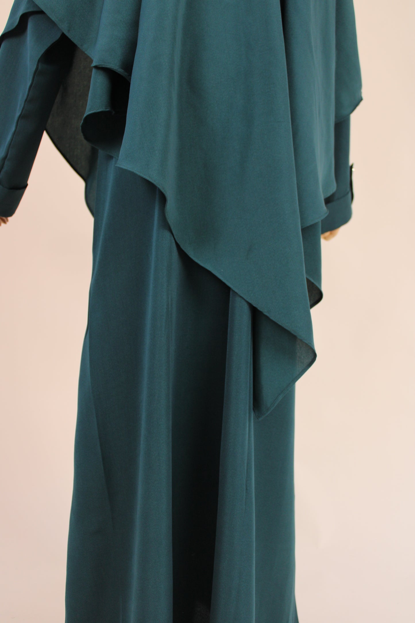 Wool Peach Abaya "Aisha"