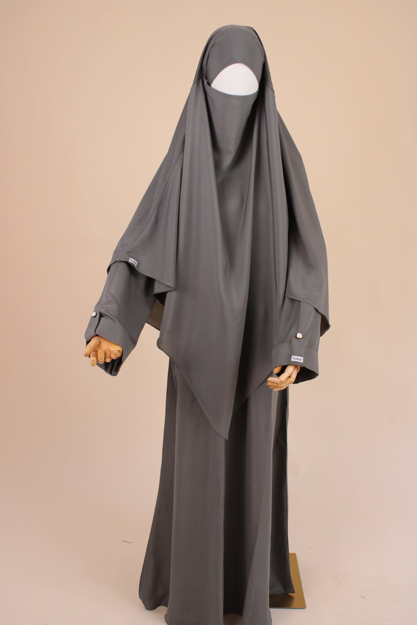 Wool Peach Abaya "Aisha"